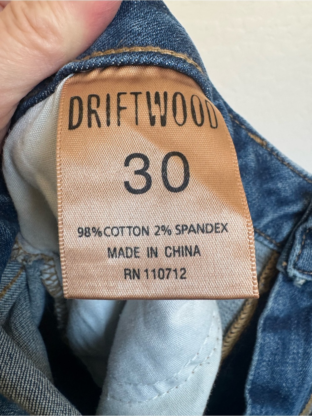Driftwood Kelly Bootcut Jeans Floral Embroidery Size 30 - Picture 7 of 7